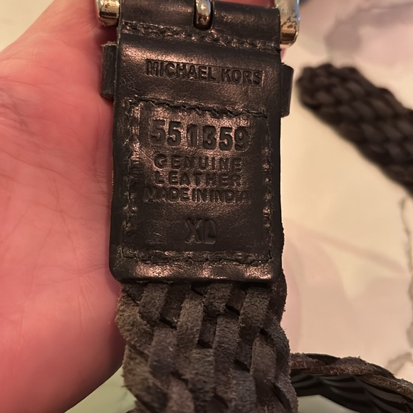 Michael Kors lattice woven leather belt - Picture 5 of 6